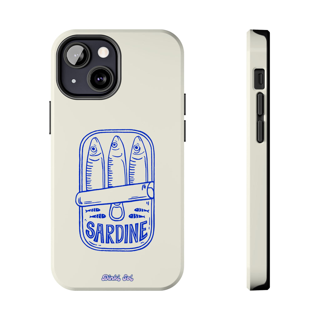 Dinki Sardine Tough Phone Case — Retro Blue