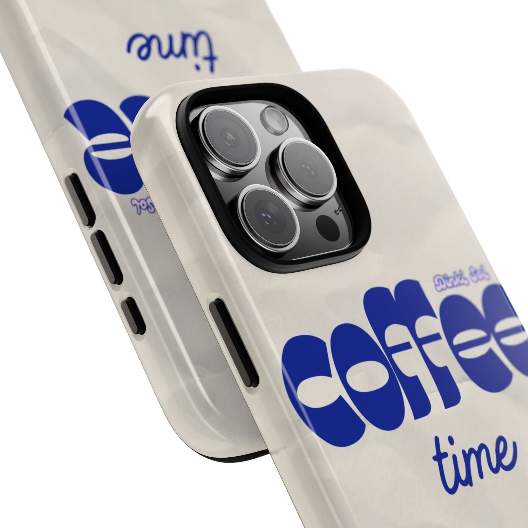 Coffee Time Phone Case — Retro Blue