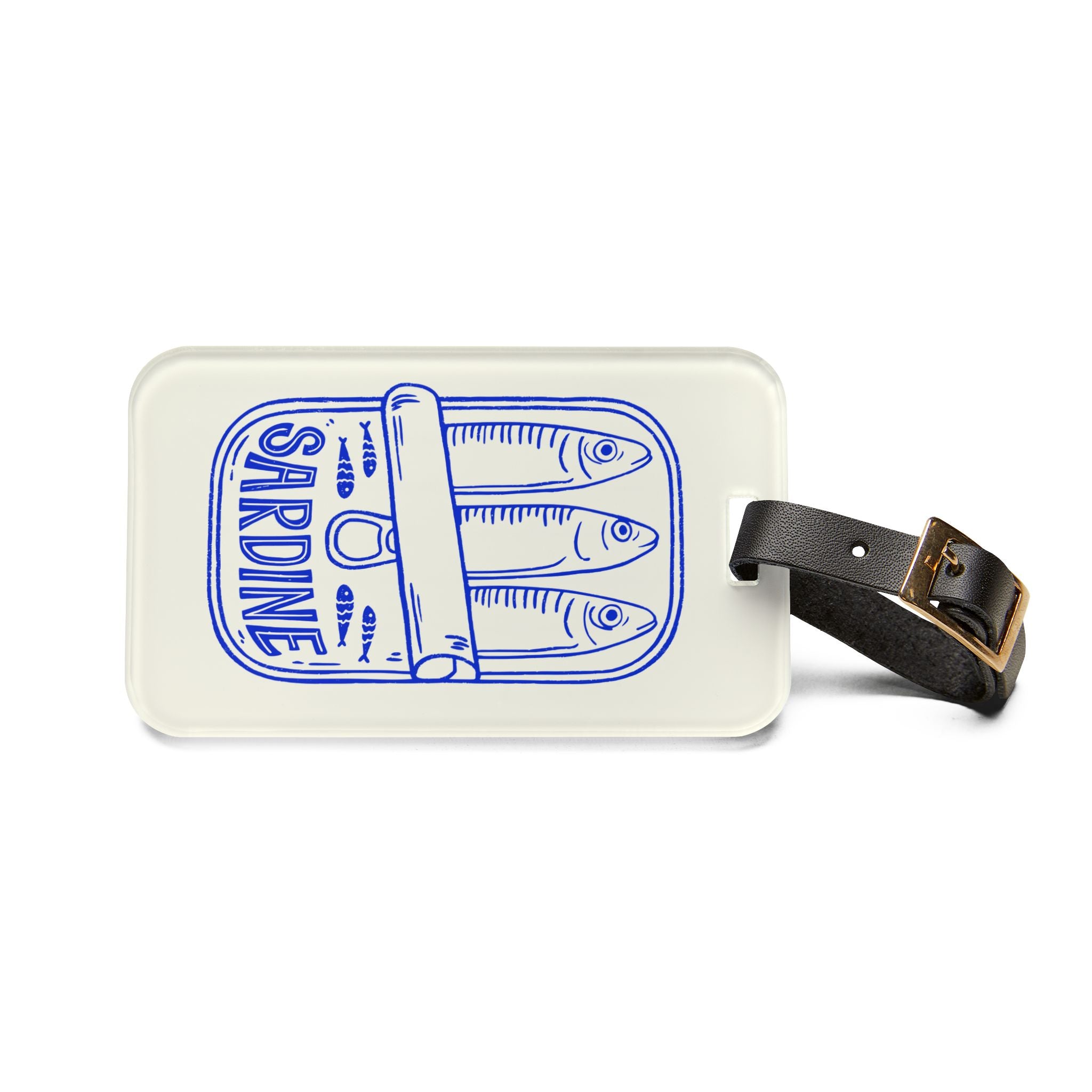 Sardine Tin Luggage Tag