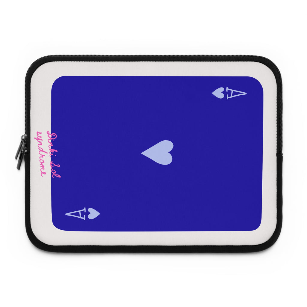 Ace of Hearts Blue Laptop Sleeve
