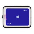 Ace of Hearts Blue Laptop Sleeve