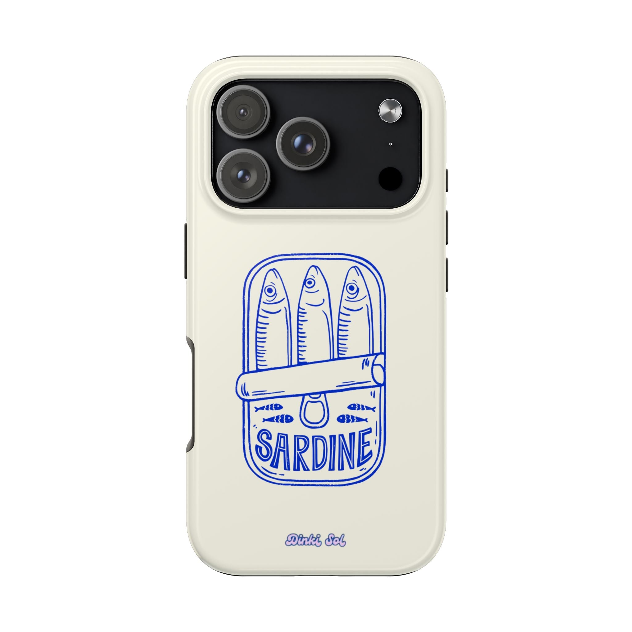 Dinki Sardine Tough Phone Case — Retro Blue
