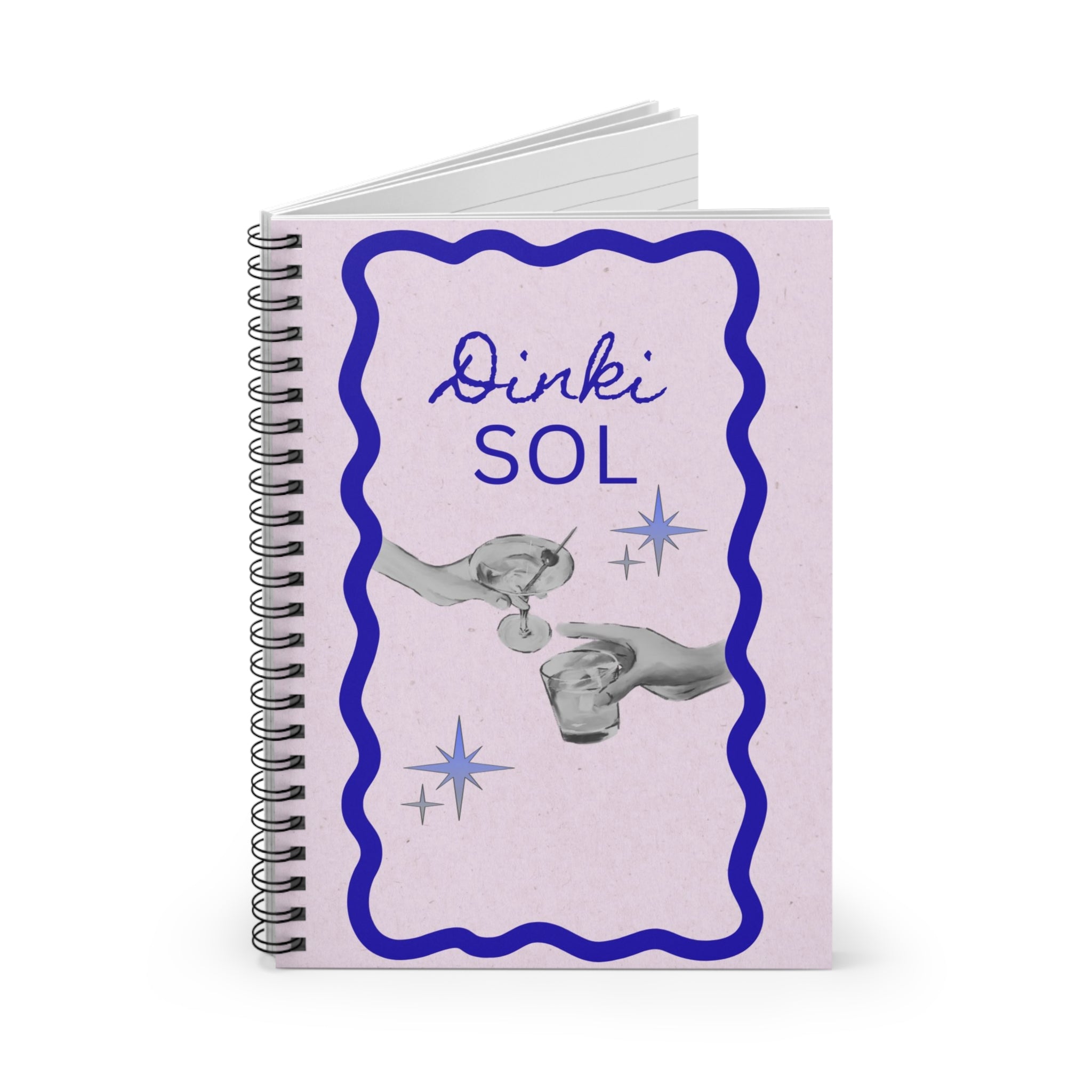 Dinki Sol Cocktail Spiral Notebook
