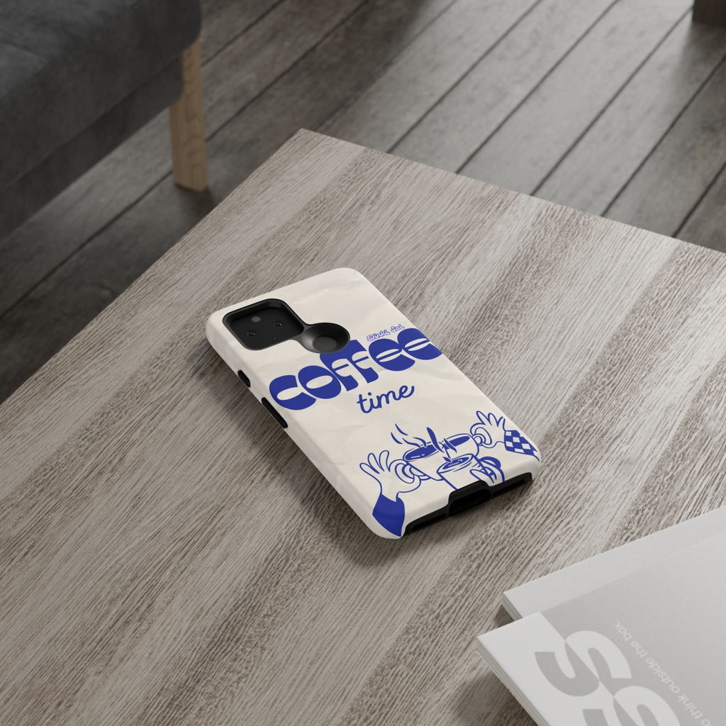 Coffee Time Phone Case — Retro Blue
