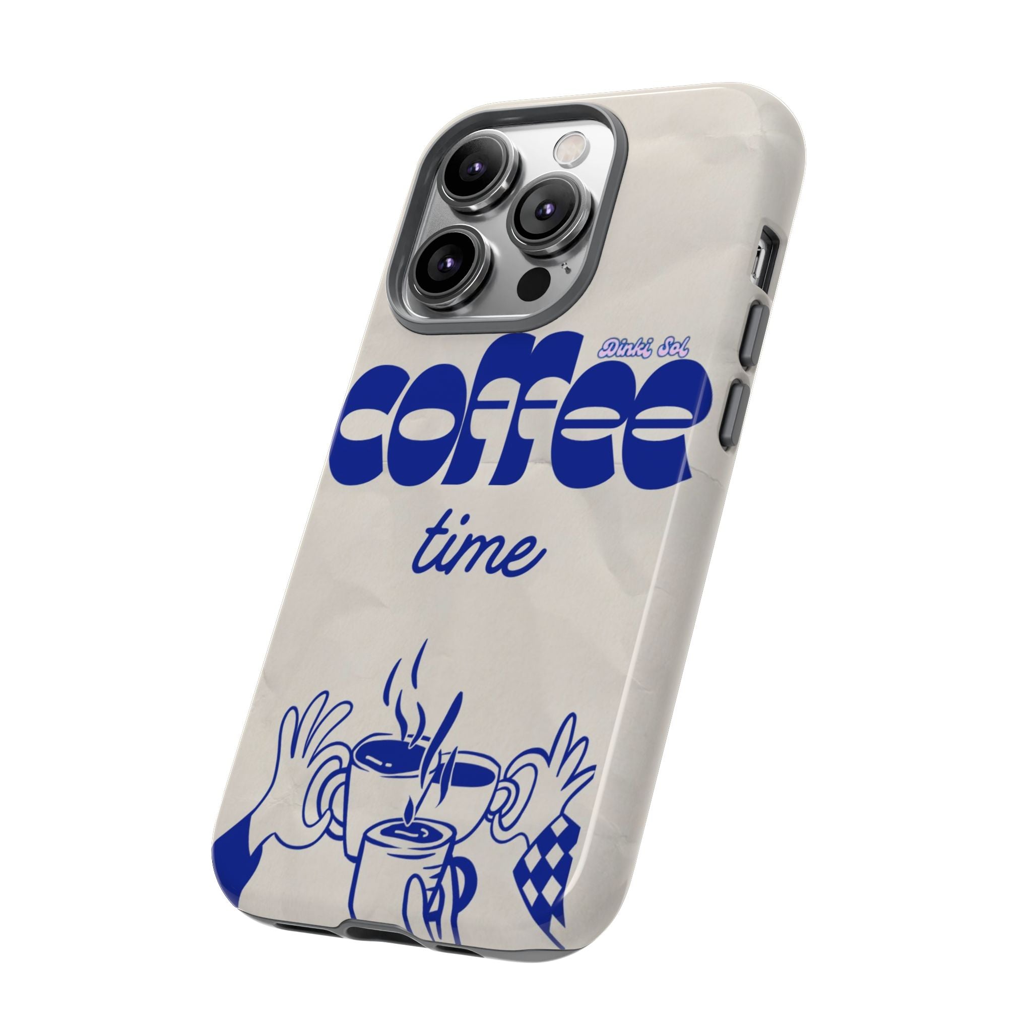 Coffee Time Phone Case — Retro Blue