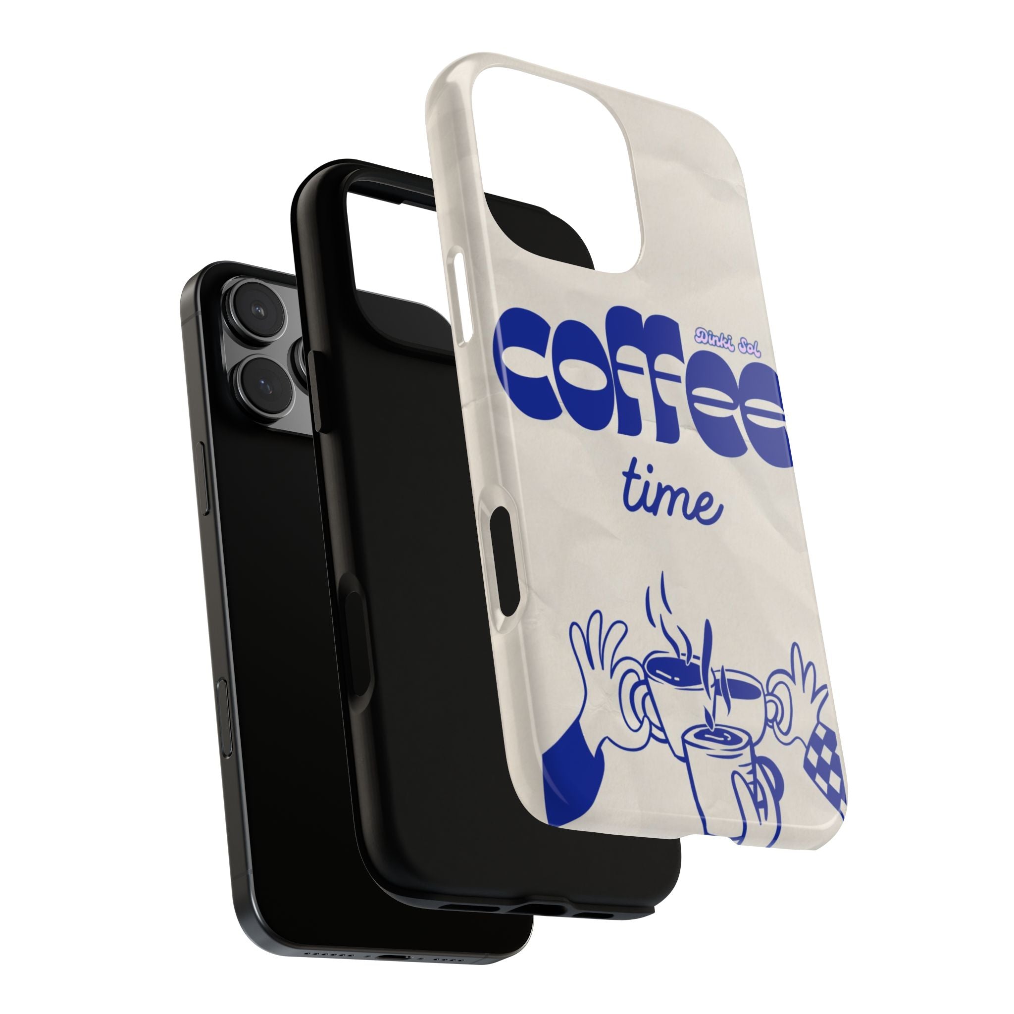 Coffee Time Phone Case — Retro Blue