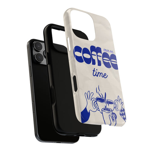 Coffee Time Phone Case — Retro Blue