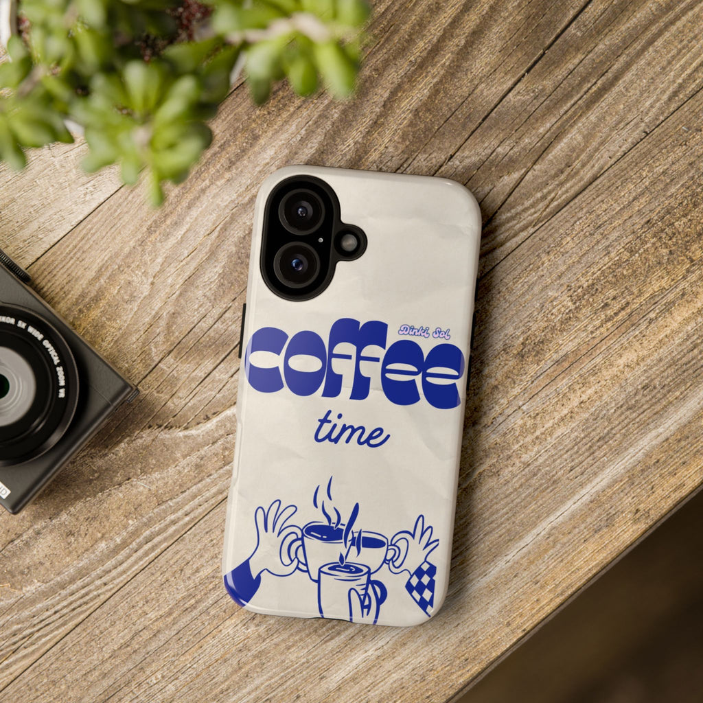 Coffee Time Phone Case — Retro Blue