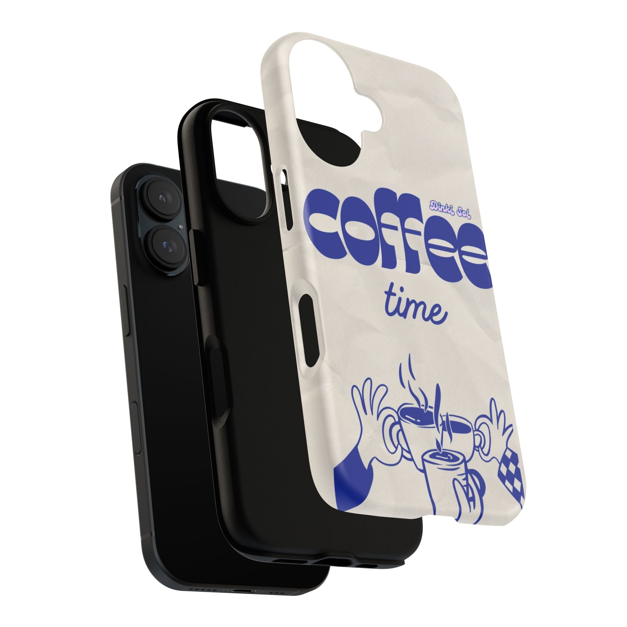 Coffee Time Phone Case — Retro Blue