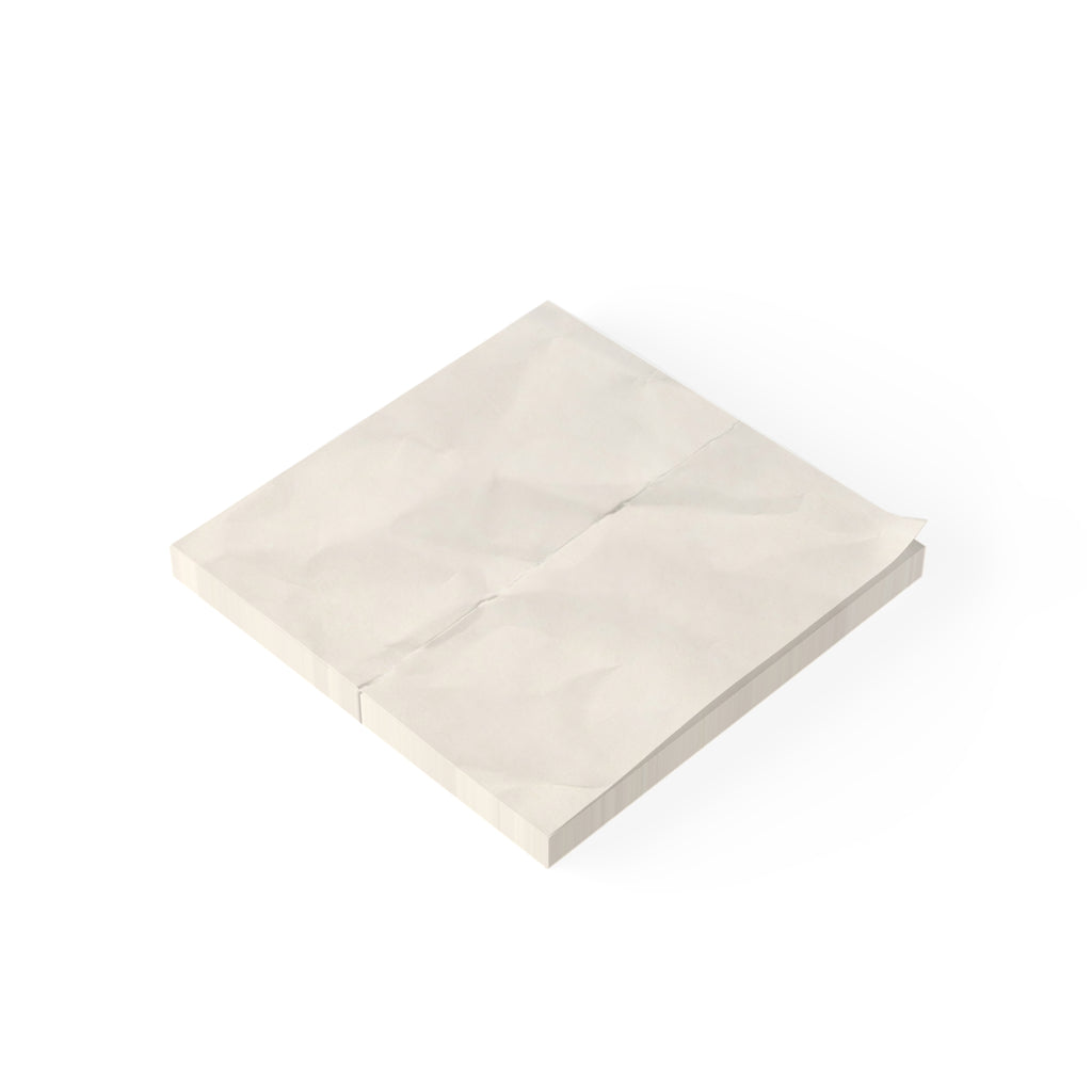 Crumpled-look Cream Post-it Note Pads
