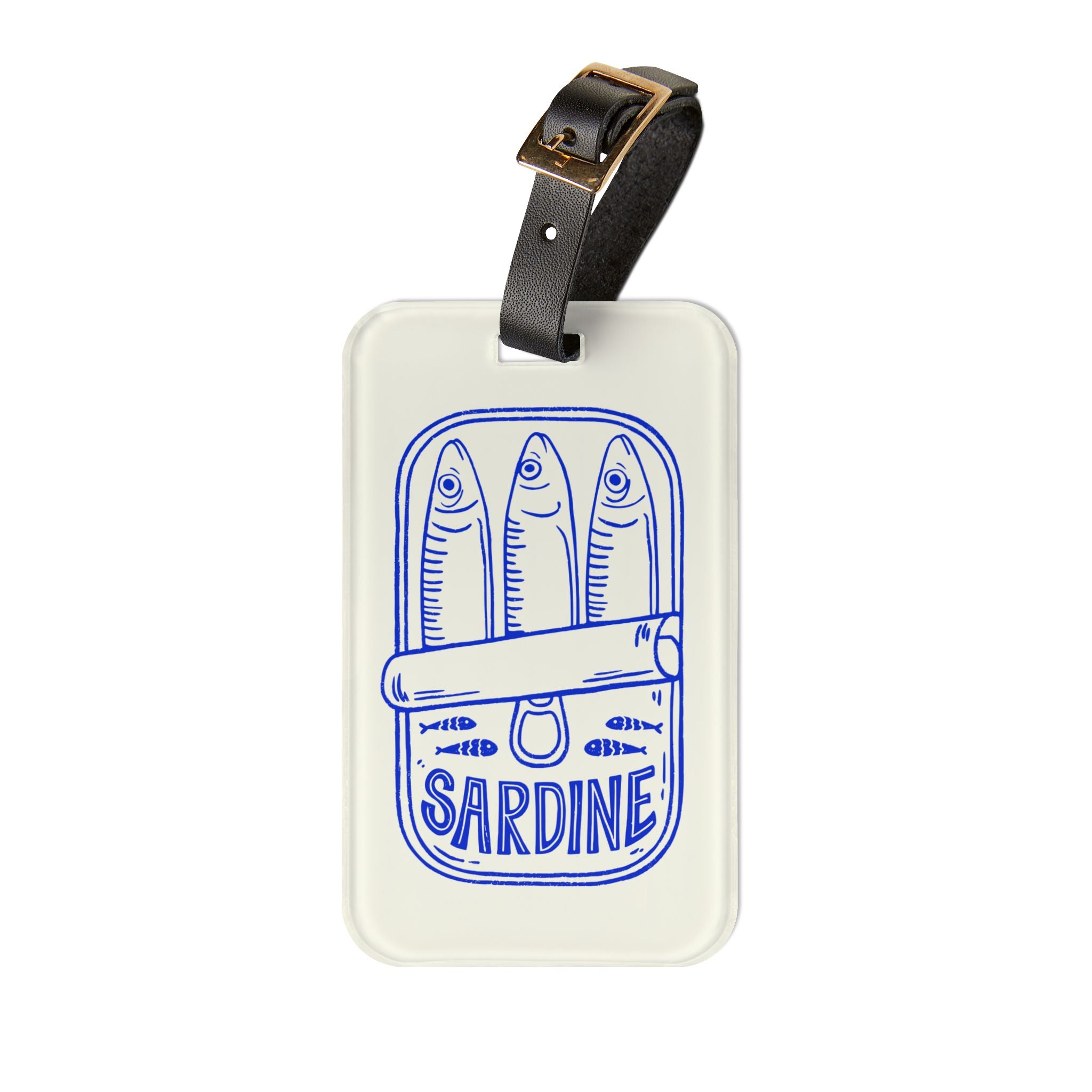 Sardine Tin Luggage Tag